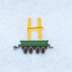 Picture of Train Alphabet H Machine Embroidery Design