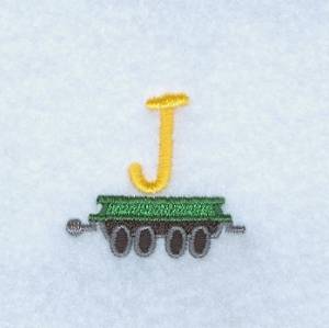 Picture of Train Alphabet J Machine Embroidery Design