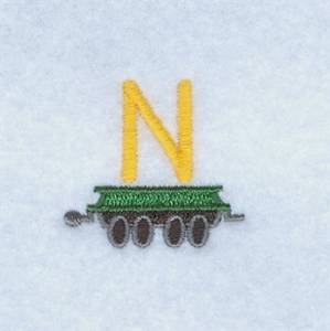 Picture of Train Alphabet N Machine Embroidery Design