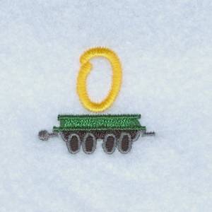 Picture of Train Alphabet O Machine Embroidery Design