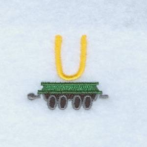 Picture of Train Alphabet U Machine Embroidery Design