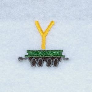 Picture of Train Alphabet Y Machine Embroidery Design