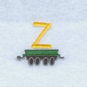 Picture of Train Alphabet Z Machine Embroidery Design