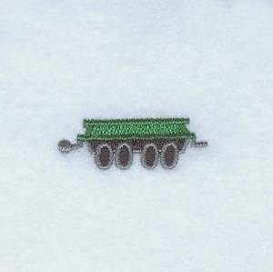 Picture of Train Alphabet Flatcar Machine Embroidery Design
