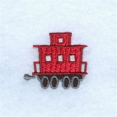 Train Alphabet Caboose Machine Embroidery Design