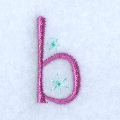 Fairy Alphabet B Machine Embroidery Design