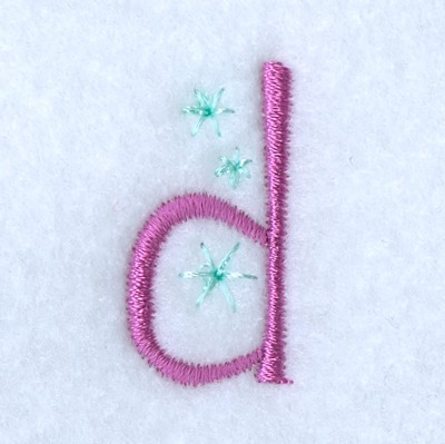 Fairy Alphabet D Machine Embroidery Design