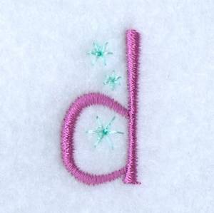 Picture of Fairy Alphabet D Machine Embroidery Design