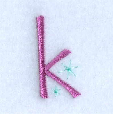 Fairy Alphabet K Machine Embroidery Design