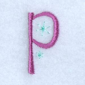 Picture of Fairy Alphabet P Machine Embroidery Design