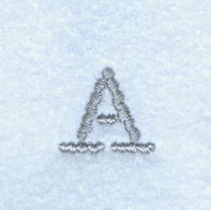 Picture of Block Letter A Machine Embroidery Design