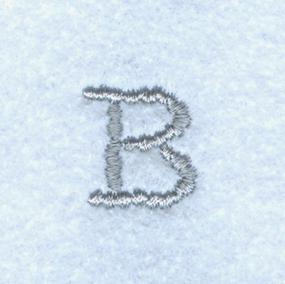 Block Letter B Machine Embroidery Design