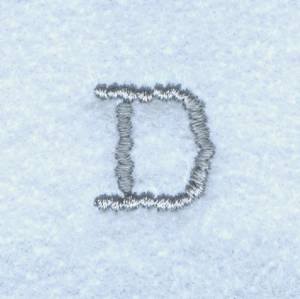 Picture of Block Letter D Machine Embroidery Design