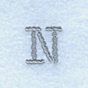 Picture of Block Letter N Machine Embroidery Design