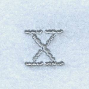 Picture of Block Letter X Machine Embroidery Design