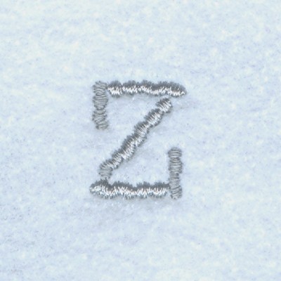 Block Letter Z Machine Embroidery Design