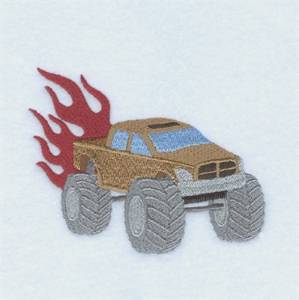 Picture of Monster Truck Machine Embroidery Design