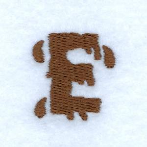 Picture of Mud Font E Machine Embroidery Design