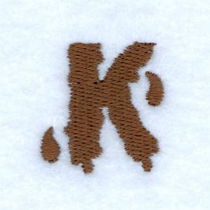 Picture of Mud Font K Machine Embroidery Design