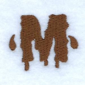 Picture of Mud Font M Machine Embroidery Design