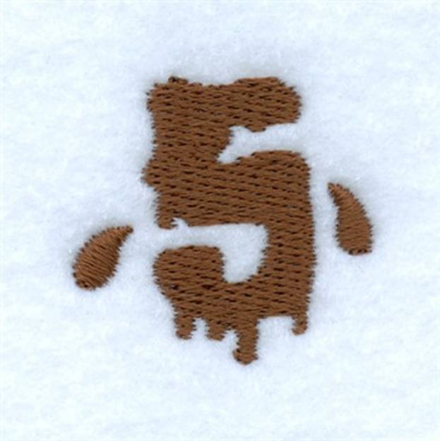 Picture of Mud Font 5 Machine Embroidery Design