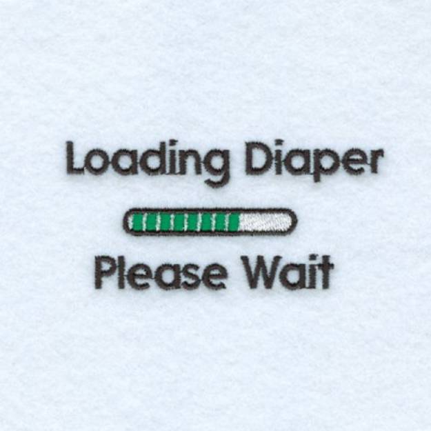 Picture of Loading Diaper Machine Embroidery Design