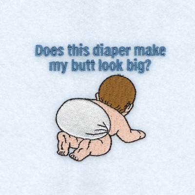 Does this Diaper? Machine Embroidery Design