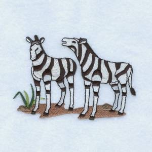 Picture of Zebra Pair Machine Embroidery Design