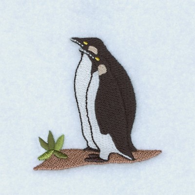 Penguin Pair Machine Embroidery Design