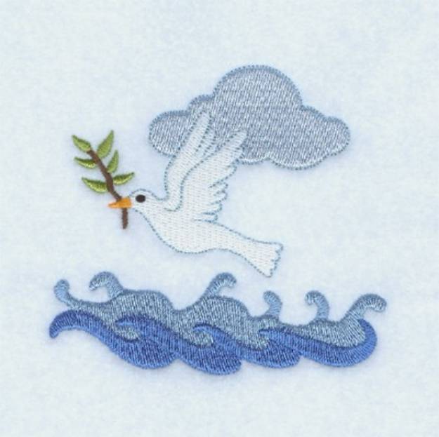 Picture of Peace Dove Machine Embroidery Design