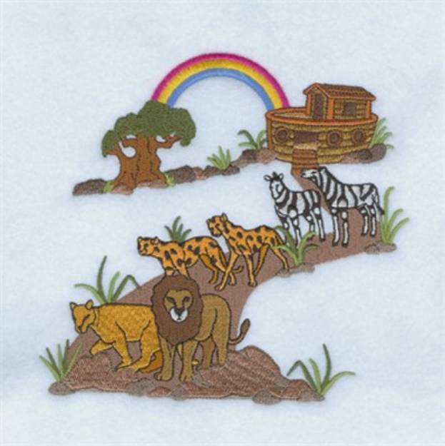 Picture of Land At Last Machine Embroidery Design