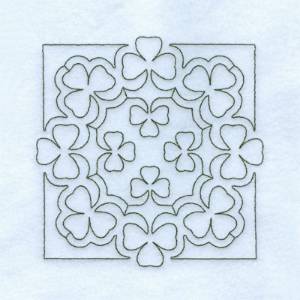 Picture of Clover Stipple Machine Embroidery Design