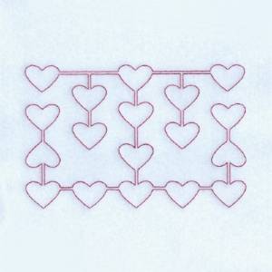 Picture of Heart Stipple Machine Embroidery Design