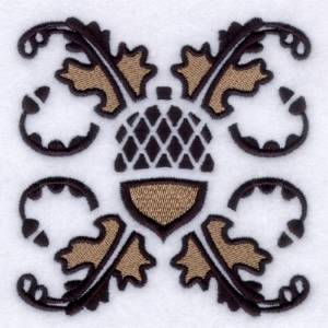 Picture of Acorn Nouveau Machine Embroidery Design