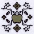 Picture of Apple Nouveau Machine Embroidery Design