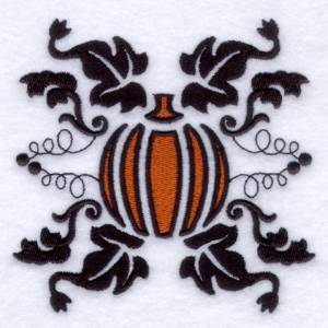 Picture of Pumpkin Nouveau Machine Embroidery Design