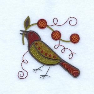 Picture of Jacobean Crow Machine Embroidery Design