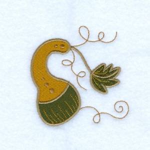Picture of Jacobean Gourd Machine Embroidery Design