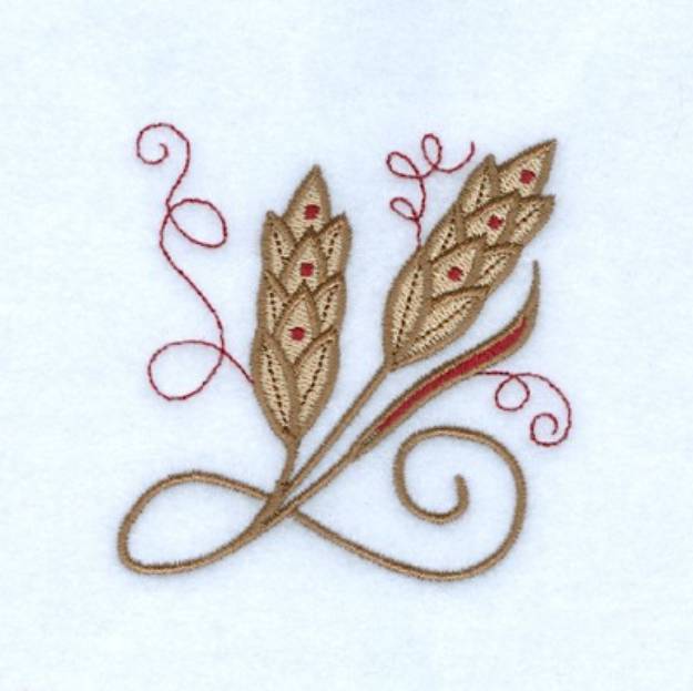 Picture of Jacobean Wheat Machine Embroidery Design