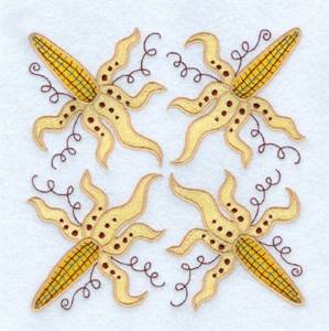 Picture of Jacobean Corn Square Machine Embroidery Design