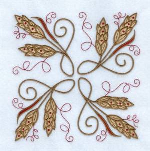 Picture of Jacobean Wheat Machine Embroidery Design