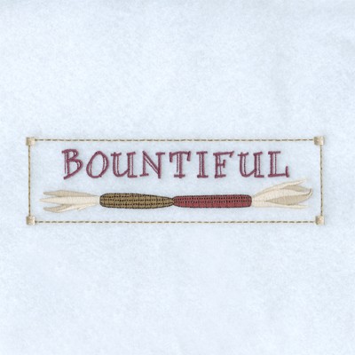 Bountiful Machine Embroidery Design