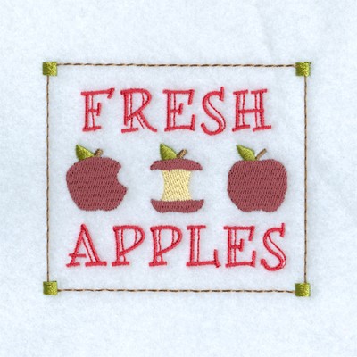 Fresh Apples Machine Embroidery Design
