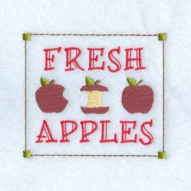 Picture of Fresh Apples Machine Embroidery Design