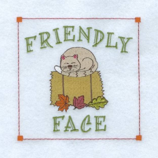 Picture of Friendly Face Machine Embroidery Design