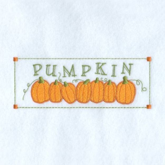 Picture of Pumpkin Patch Machine Embroidery Design