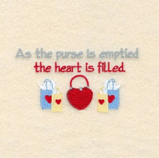Picture of Purse Is Emptied Machine Embroidery Design