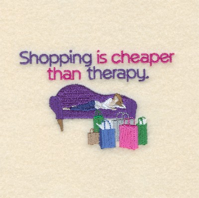 Shopping Is Cheaper Machine Embroidery Design