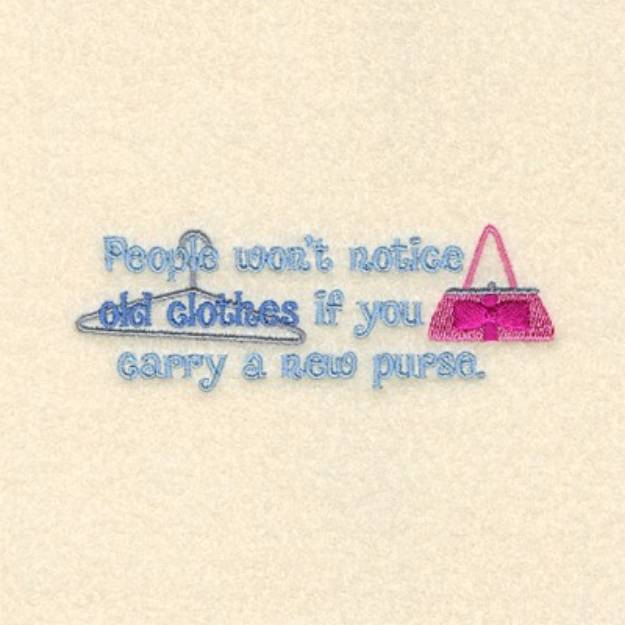 Picture of Old Clothes New Purse Machine Embroidery Design