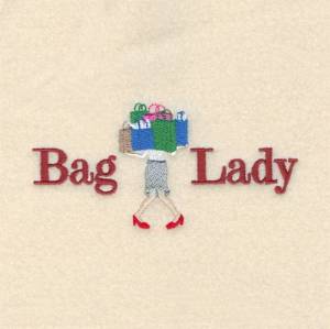 Picture of Bag Lady Machine Embroidery Design